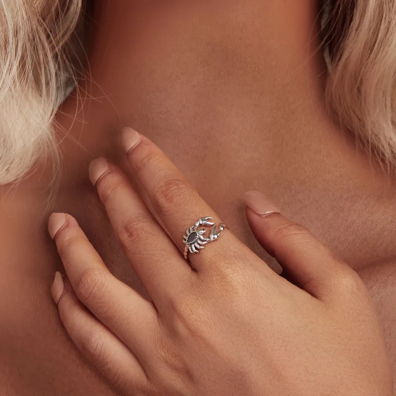 (imagem para) Anel Aberto de Escorpião Retrô Estilo Pandora - SCR974-E - Visualizar 4