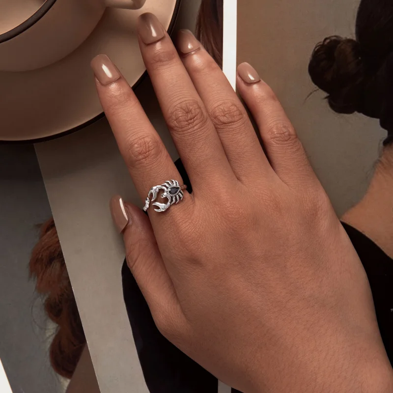 (imagem para) Anel Aberto de Escorpião Retrô Estilo Pandora - SCR974-E - Visualizar 5