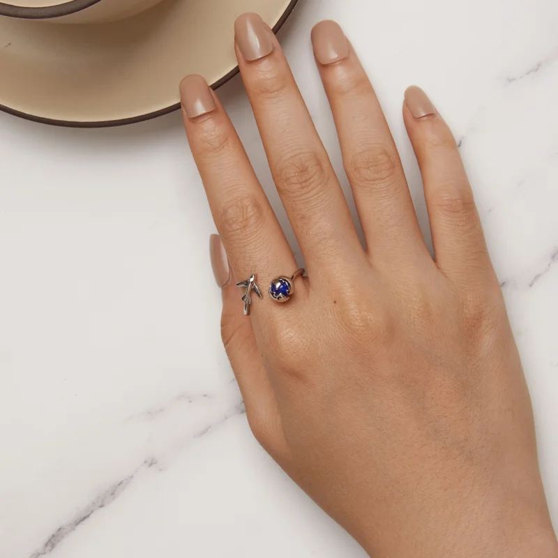 (imagem para) Anel Aberto Estilo Pandora Ao Redor do Mundo - SCR959-E - Visualizar 5