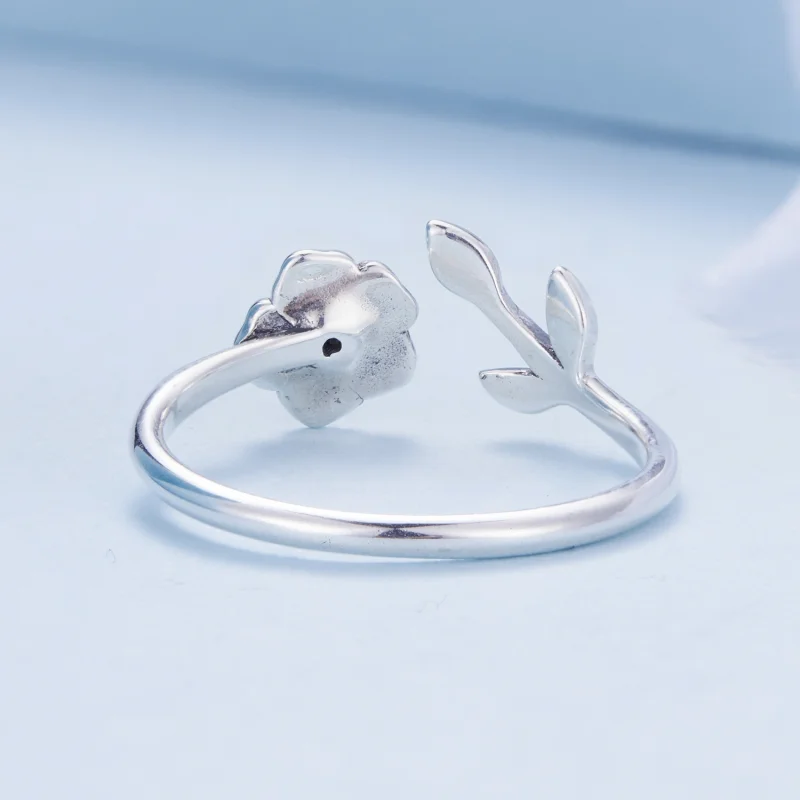 (imagem para) Anel Aberto Estilo Pandora Flor - BSR394 - Visualizar 4