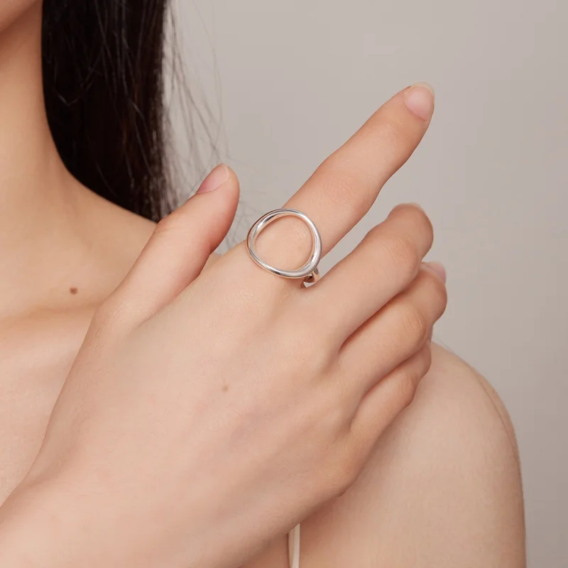 (imagem para) Anel Aberto Samsara Simples Estilo Pandora - SCR919 - Visualizar 5