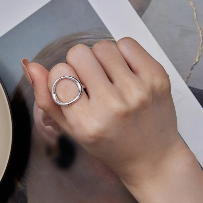 (imagem para) Anel Aberto Samsara Simples Estilo Pandora - SCR919 - Visualizar 7