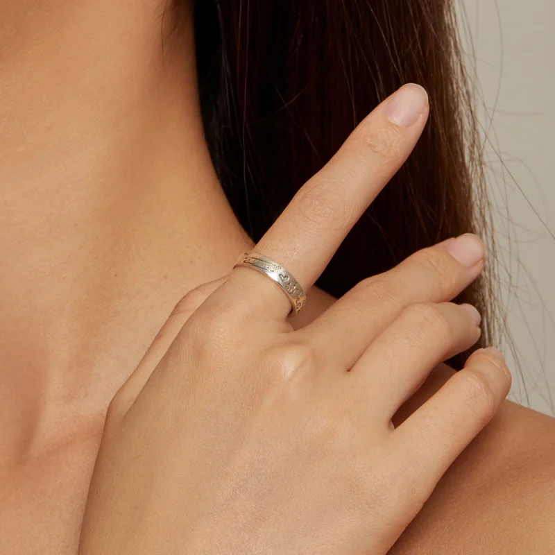 (imagem para) Anel Abrir Estilo Rabisco de Gato Pandora - SCR951-E - Visualizar 4