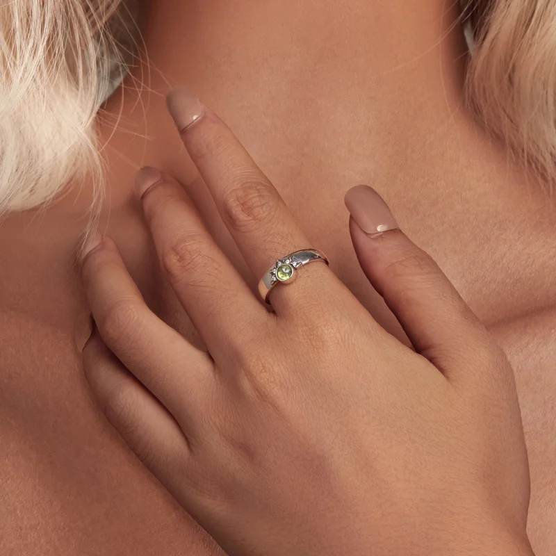 (imagem para) Anel de Casal Estilo Pandora Sol, Lua e Estrelas Aberto - BSR491-E - Visualizar 4