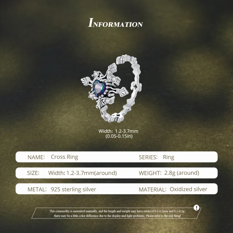 (imagem para) Anel de Cruz Halloween Estilo Pandora - BSR482-E - Visualizar 5