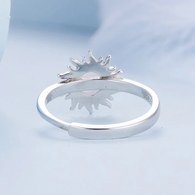 (imagem para) Anel Sol Opala Estilo Pandora - BSR398 - Visualizar 4