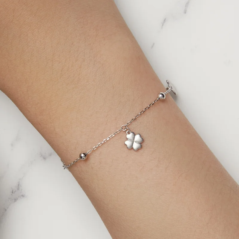 (imagem para) Bracelete de Corrente de Trevo de Quatro Folhas Estilo Pandora - BSB139 - Visualizar 8