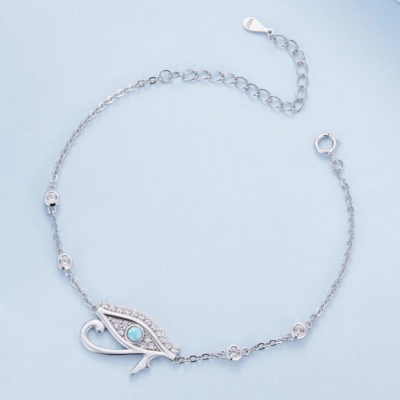 (imagem para) Bracelete de Corrente Estilo Pandora Olho de Hórus - BSB114 - Visualizar 3