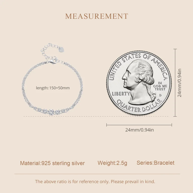 (imagem para) Bracelete de Moissanite Estilo Pandora (Um Certificado) - MSB008 - Visualizar 5
