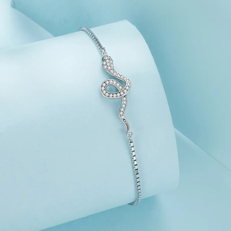 (imagem para) Bracelete Pandora Style Spirit Snake Chain - SCB261 - Visualizar 2