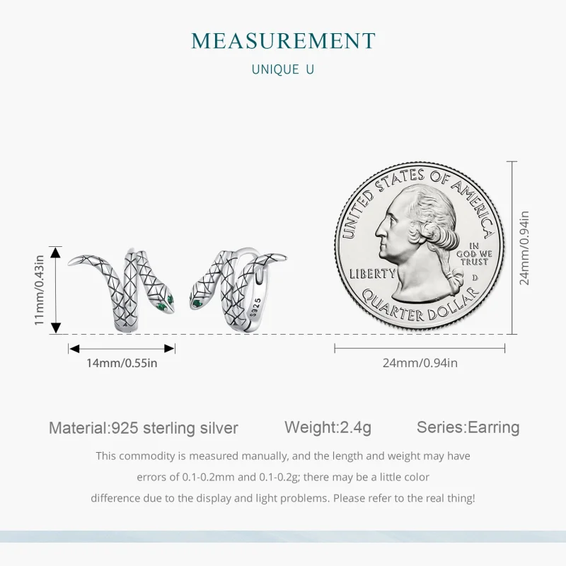 (imagem para) Brincos Argola Estilo Pandora Cobra - BSE883 - Visualizar 7
