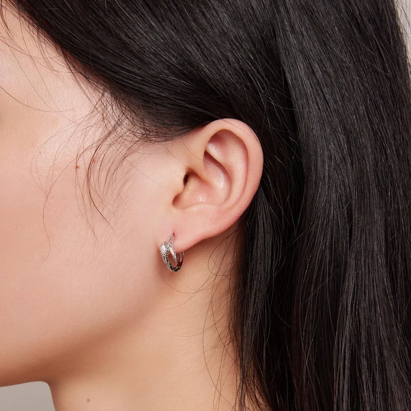 (imagem para) Brincos Argola Estilo Pandora Serpente Espiritual - BSE818 - Visualizar 6