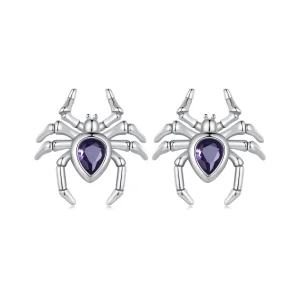 (imagem para) Brincos de Argola Aranha Estilo Pandora - BSE891