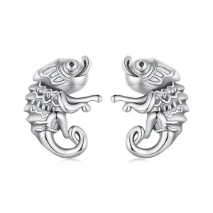 (imagem para) Brincos de Argola Camaleão Estilo Pandora - SCE1661