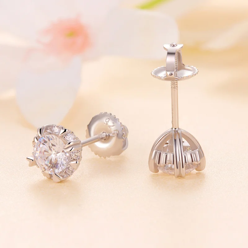 (imagem para) Brincos de Argola em Moissanita Estilo Pandora (Dois Certificados) - MSE017 - Visualizar 4