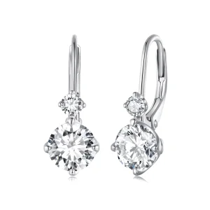 (imagem para) Brincos de Argola em Moissanite Estilo Pandora (Dois Certificados) - MSE031
