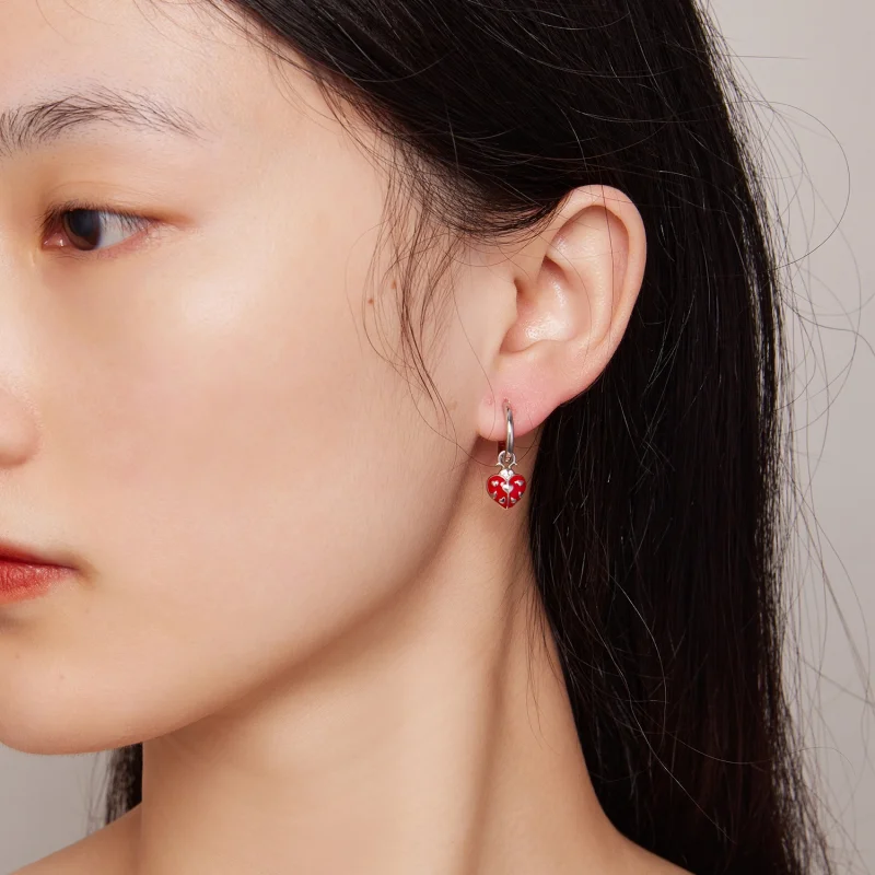 (imagem para) Brincos de Argola Estilo Pandora com Joaninhas - SCE1573 - Visualizar 5