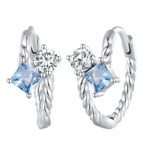 (imagem para) Brincos de Argola Estilo Pandora com Pedras Incrustadas - SCE1587