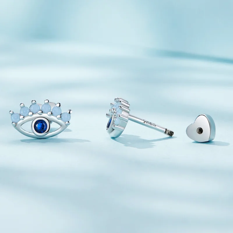 (imagem para) Brincos de Argola Estilo Pandora Olhos de Diabo Duas Formas de Usar - SCE1581 - Visualizar 3