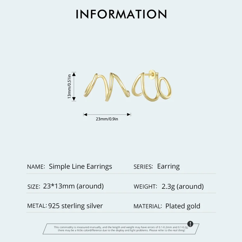 (imagem para) Brincos de Argola Linhas Simples Estilo Pandora - SCE986-B - Visualizar 5