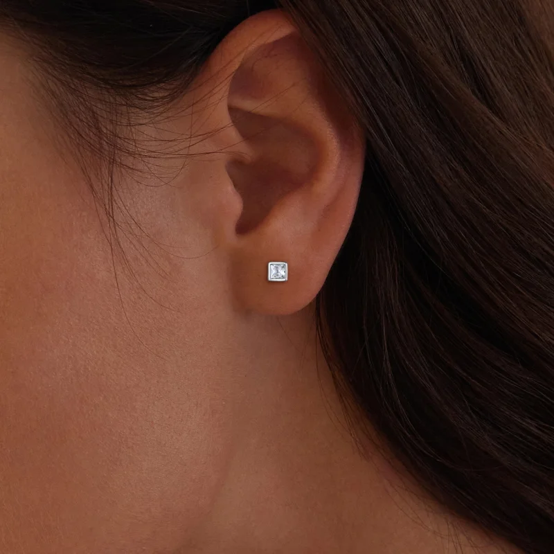 (imagem para) Brincos de Argola Mini Princesa Zircônia Estilo Pandora - BSE885-S - Visualizar 6