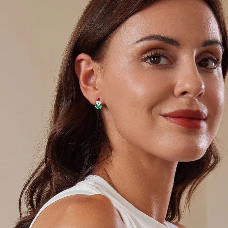 (imagem para) Brincos de Argola Pandora Style que Brilham no Escuro de Natal - BSE918 - Visualizar 6