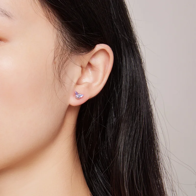 (imagem para) Brincos de Borboleta Estilo Pandora com Rosca - BSE797 - Visualizar 8