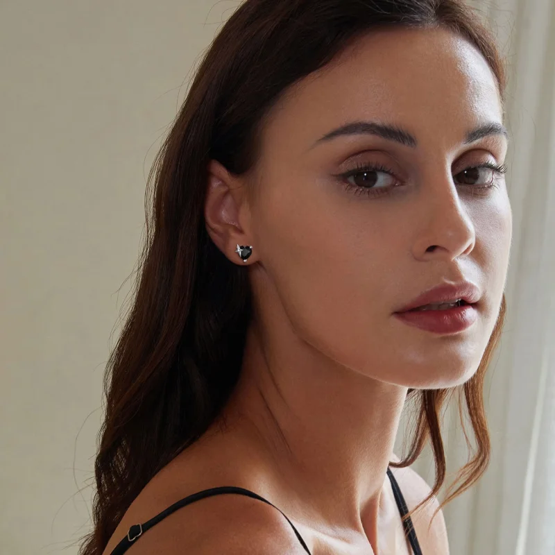 (imagem para) Brincos de Borboleta Pandora Style Retrô Coração - SCE1654 - Visualizar 6