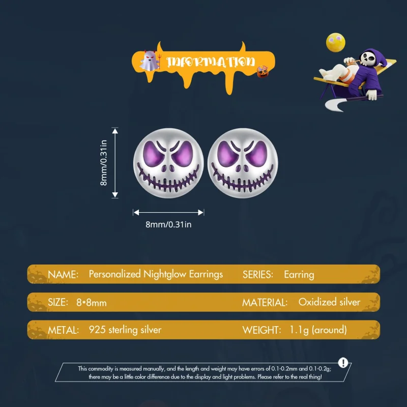 (imagem para) Brincos de Stud Luminosos Personalizados Estilo Pandora - SCE1639 - Visualizar 6