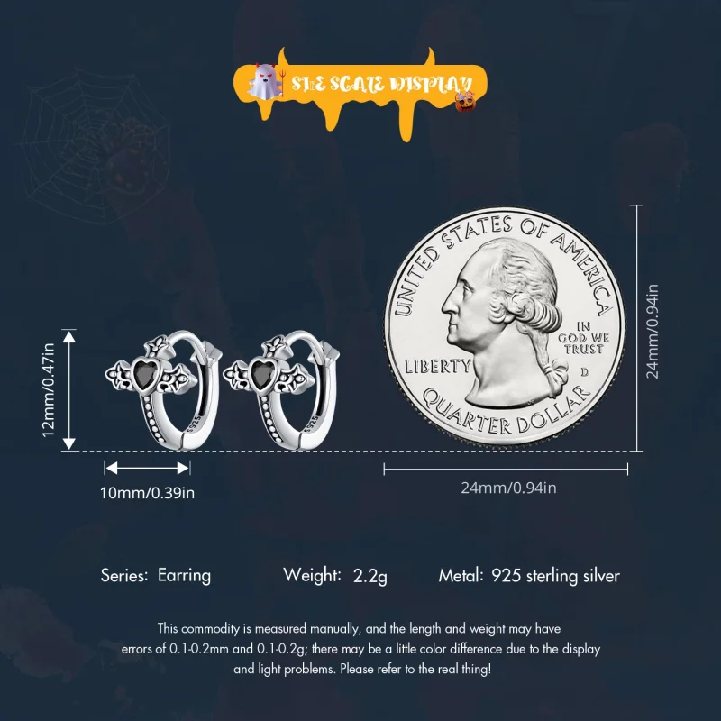 (imagem para) Brincos Pandora Style Cross Hoop - SCE1642 - Visualizar 6