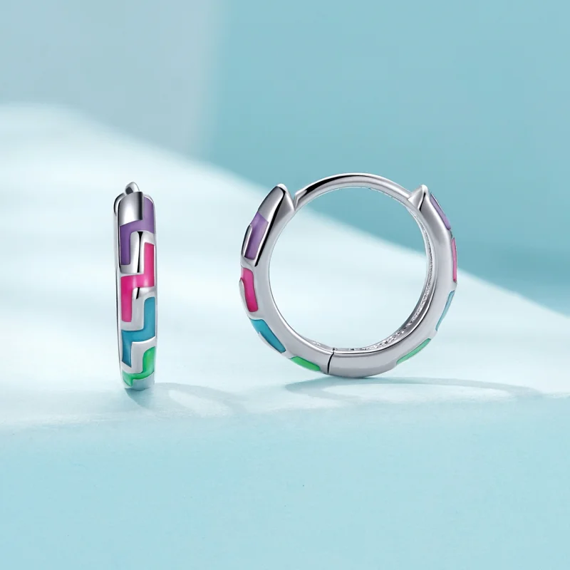 (imagem para) Brincos Pandora Style Cyber Luminosos - SCE1645 - Visualizar 2