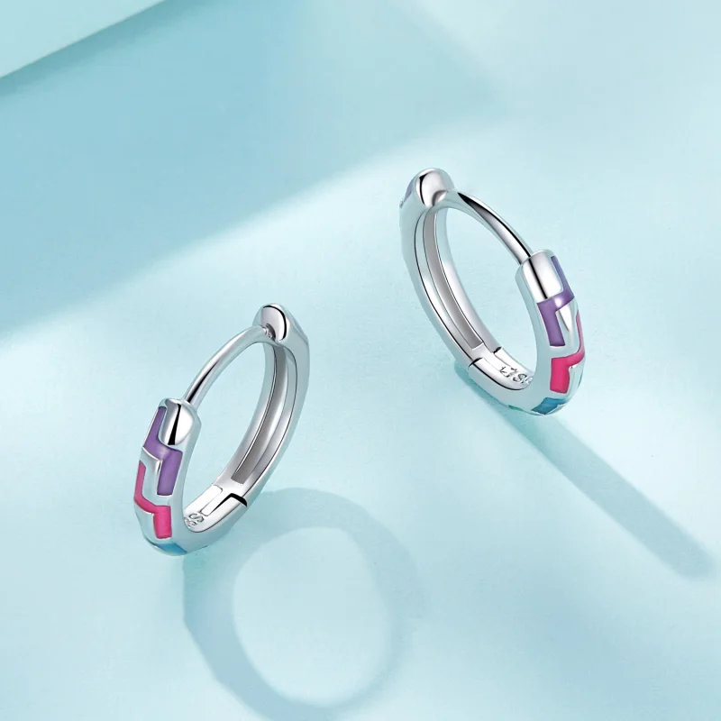 (imagem para) Brincos Pandora Style Cyber Luminosos - SCE1645 - Visualizar 3