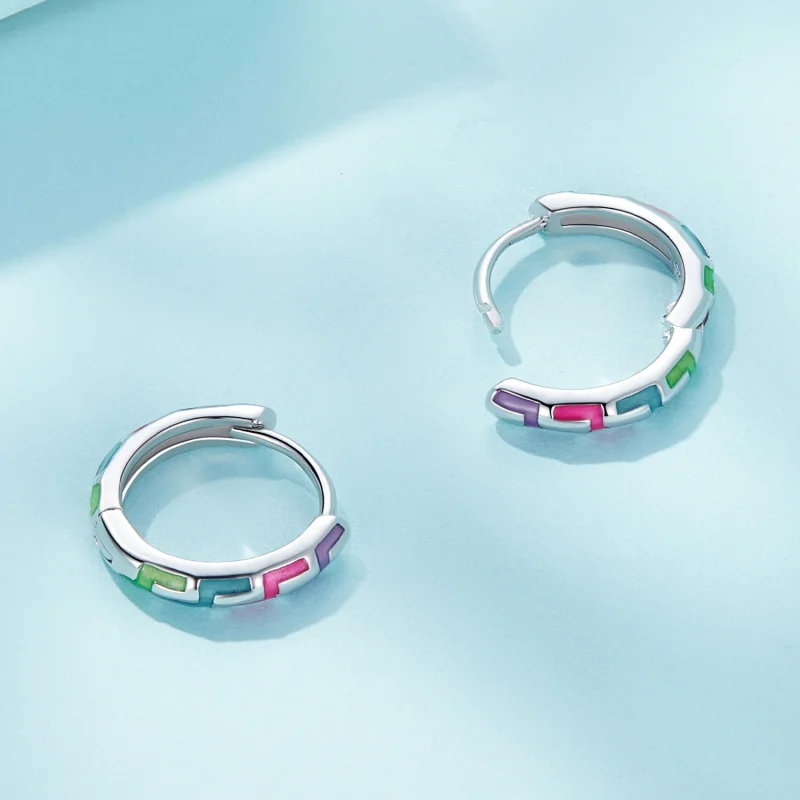 (imagem para) Brincos Pandora Style Cyber Luminosos - SCE1645 - Visualizar 4