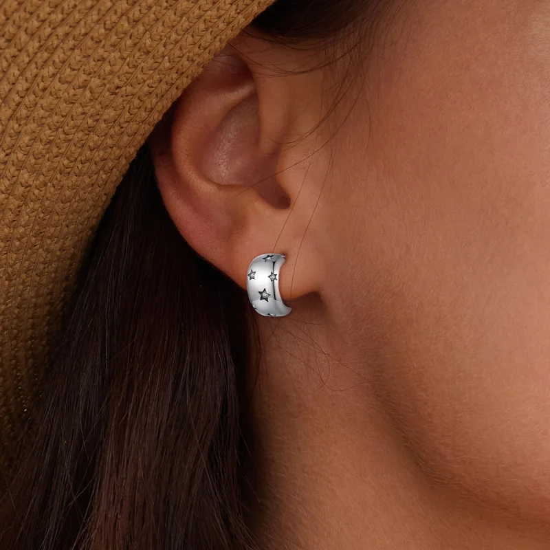 (imagem para) Brincos Pandora Style Flash Star Studs - BSE884 - Visualizar 6