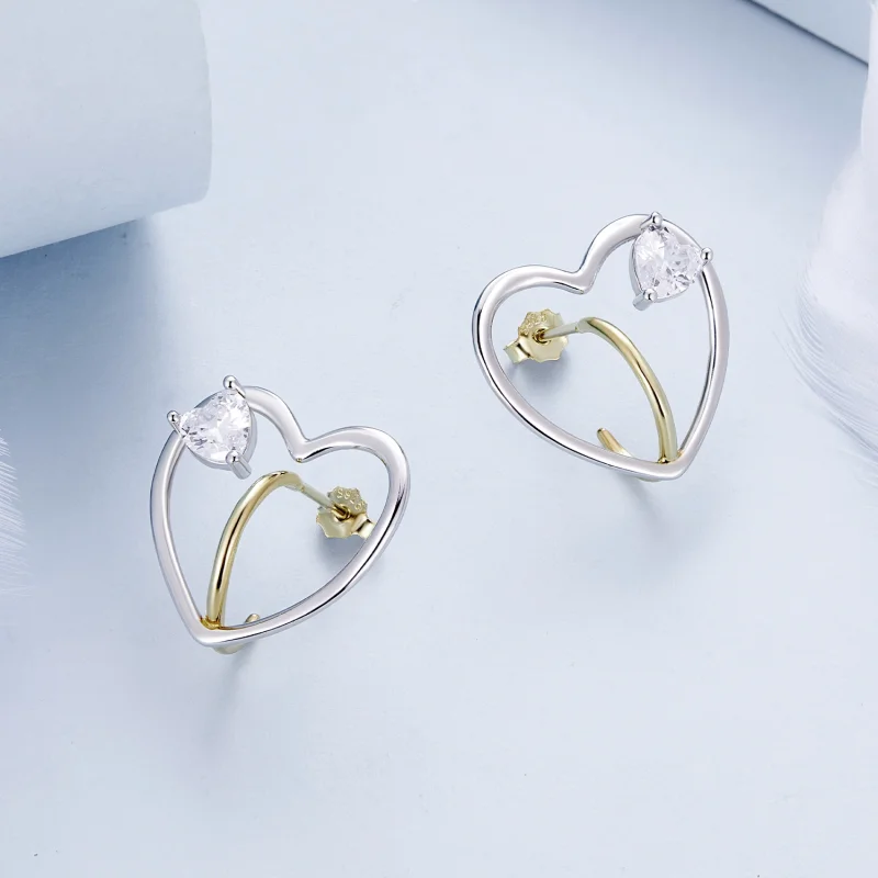 (imagem para) Brincos Pandora Style Love Studs - BSE888 - Visualizar 3