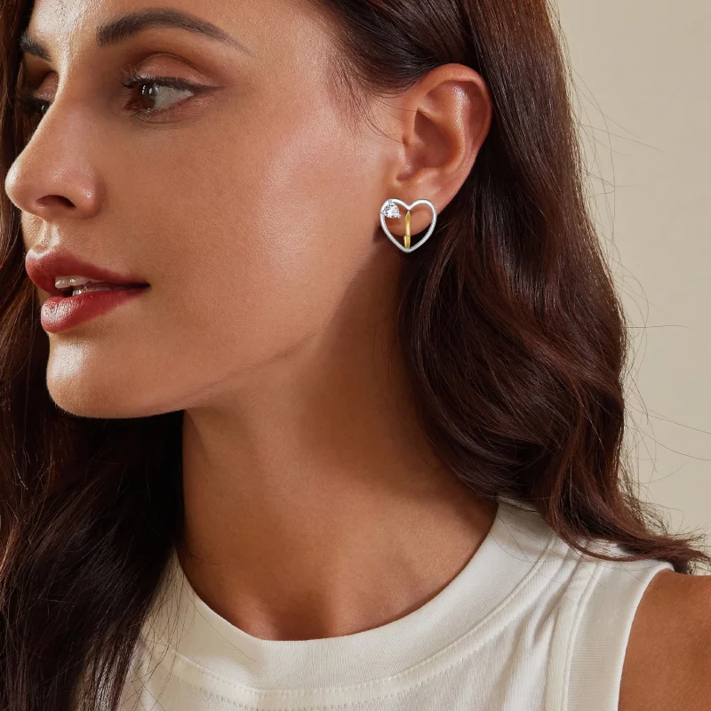 (imagem para) Brincos Pandora Style Love Studs - BSE888 - Visualizar 5