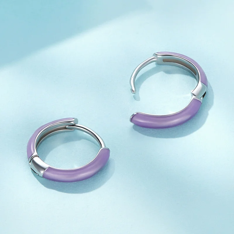 (imagem para) Brincos Pandora Style Luminous Hoop - SCE1644 - Visualizar 4