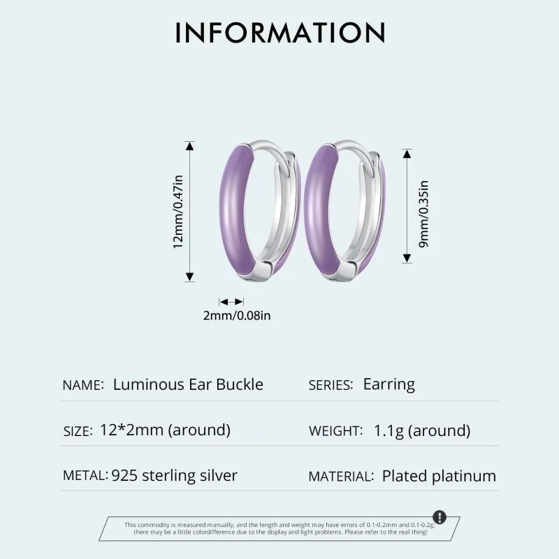 (imagem para) Brincos Pandora Style Luminous Hoop - SCE1644 - Visualizar 5