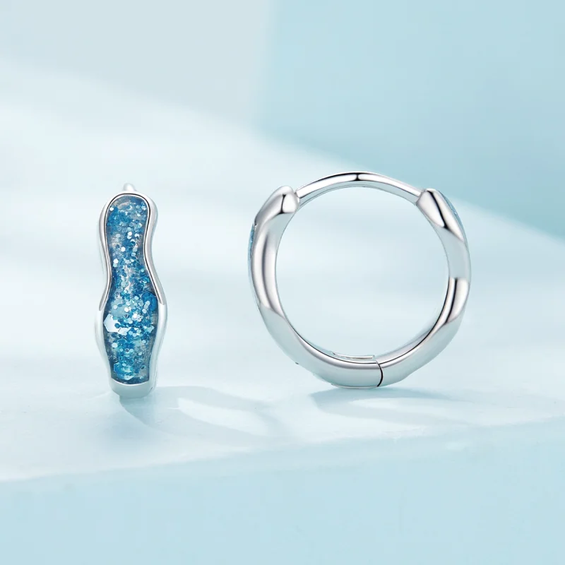 (imagem para) Brincos Pandora Style Sparkling Hoop - SCE1614 - Visualizar 2