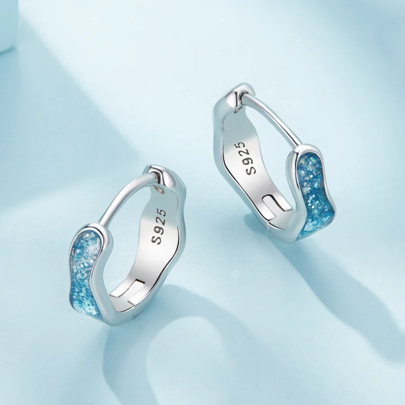(imagem para) Brincos Pandora Style Sparkling Hoop - SCE1614 - Visualizar 3
