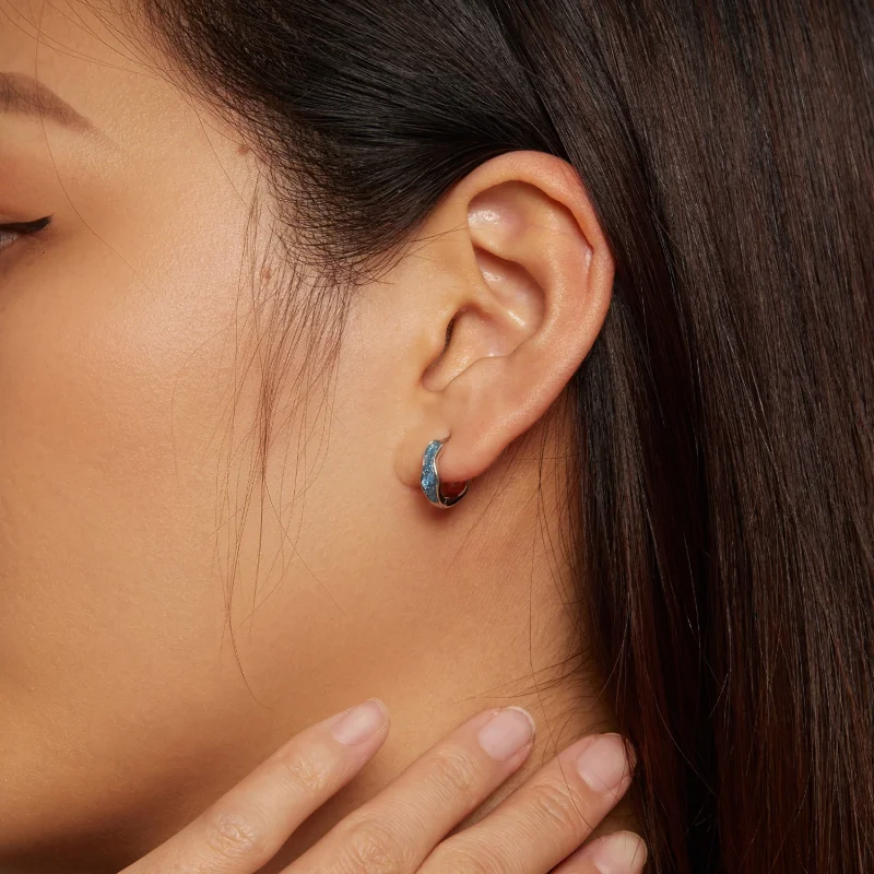 (imagem para) Brincos Pandora Style Sparkling Hoop - SCE1614 - Visualizar 6