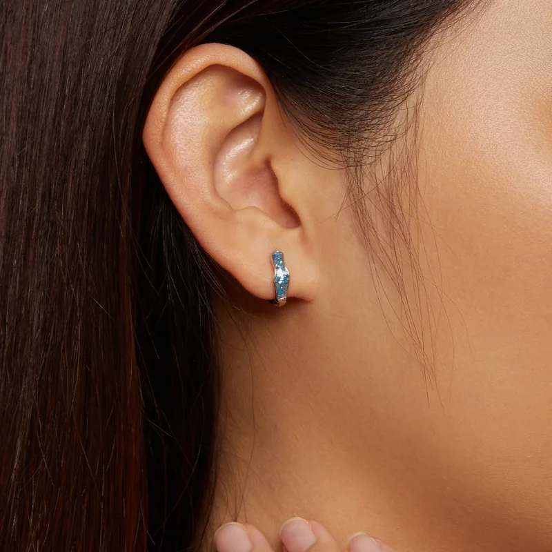 (imagem para) Brincos Pandora Style Sparkling Hoop - SCE1614 - Visualizar 7