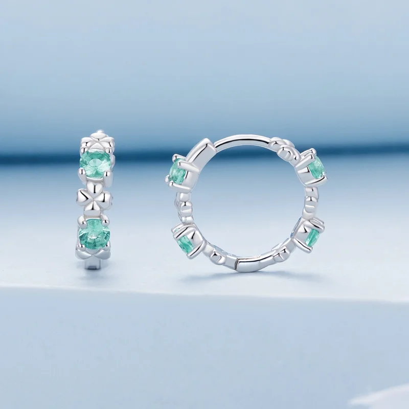 (imagem para) Brincos Pandora Style Trevo de Quatro Folhas - BSE826 - Visualizar 2