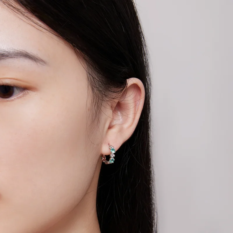 (imagem para) Brincos Pandora Style Trevo de Quatro Folhas - BSE826 - Visualizar 6