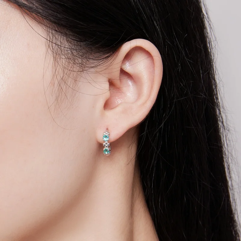 (imagem para) Brincos Pandora Style Trevo de Quatro Folhas - BSE826 - Visualizar 7