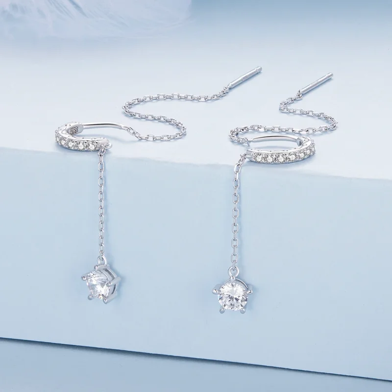 (imagem para) Brincos Pendentes Estilo Pandora Exclusivos - BSE830 - Visualizar 2
