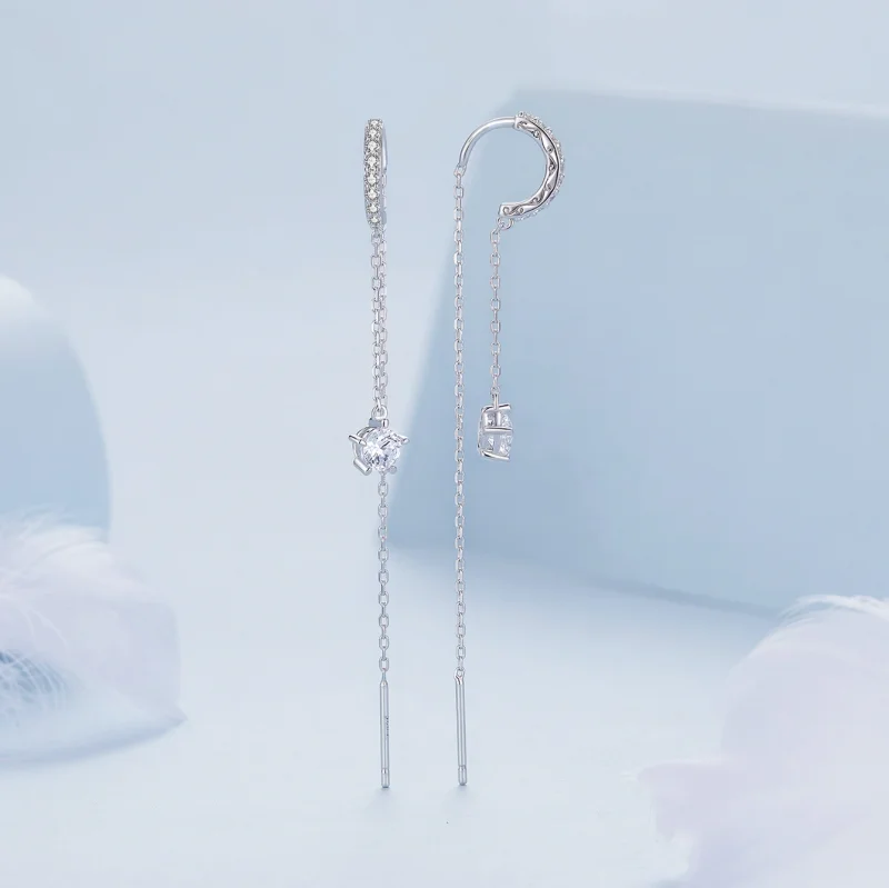 (imagem para) Brincos Pendentes Estilo Pandora Exclusivos - BSE830 - Visualizar 3