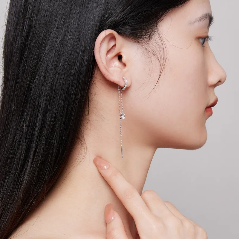 (imagem para) Brincos Pendentes Estilo Pandora Exclusivos - BSE830 - Visualizar 6