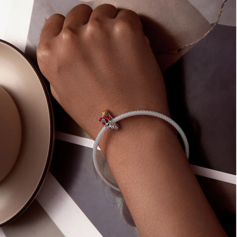 (imagem para) Charm Brilhante do Papai Noel Está Aqui Estilo Pandora - SCC2645 - Visualizar 6