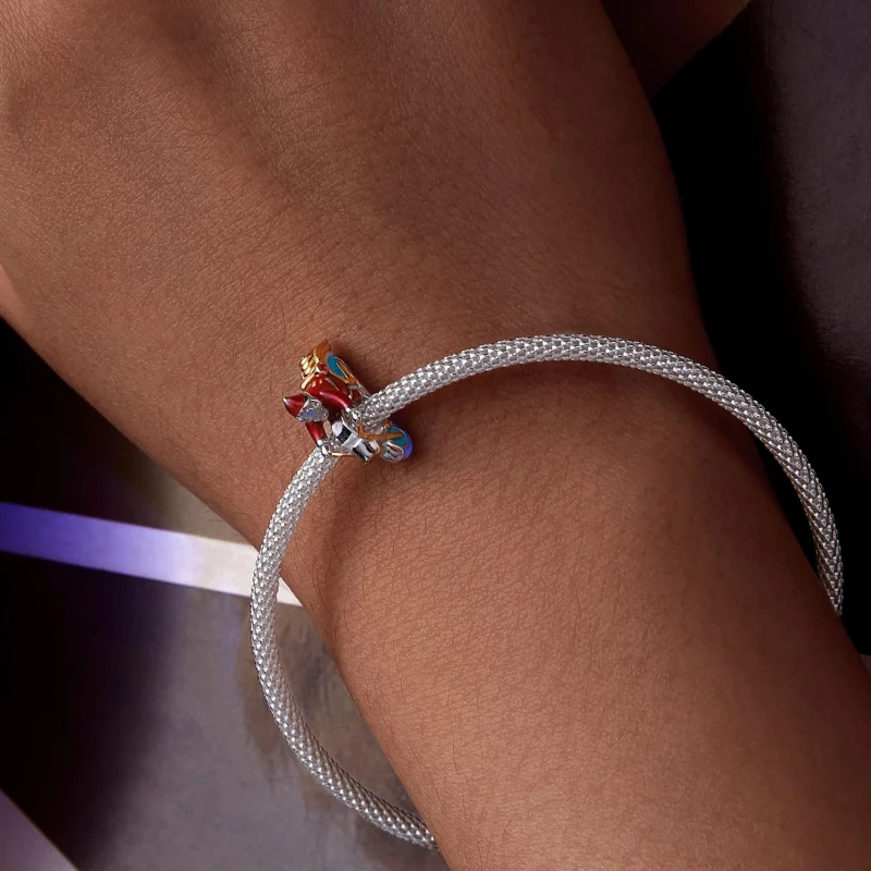 (imagem para) Charm Brilhante do Papai Noel Está Aqui Estilo Pandora - SCC2645 - Visualizar 9